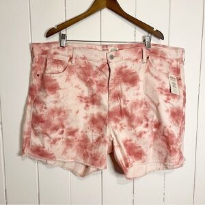 Levi Strauss Signitare Pink Tie Dye High Rise Shorts. Size 26. NWT.